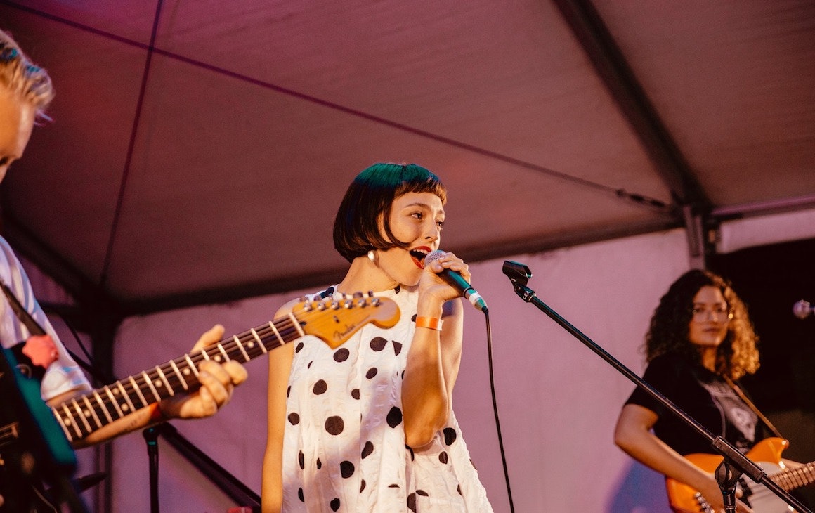 Stella Donnelly performing at WAMFest 2019